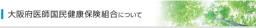 大阪府医師国民健康保険組合について